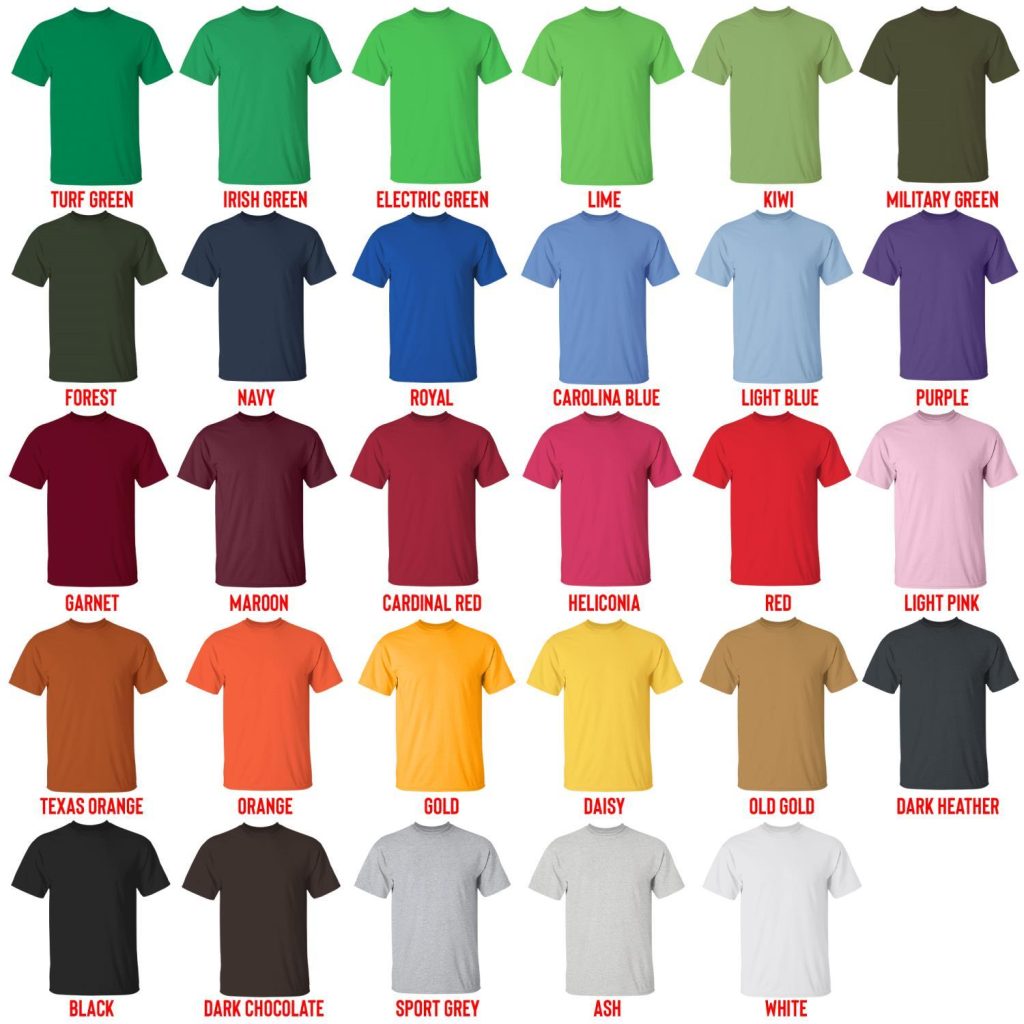 t shirt color chart - Rainbow Six Siege Store