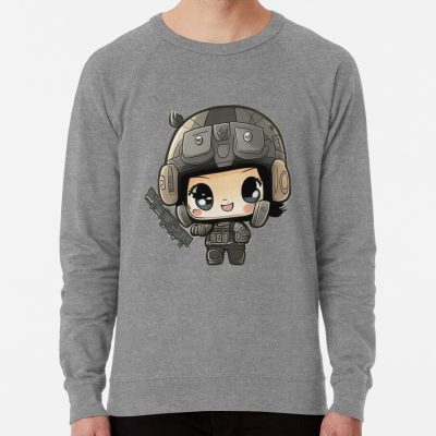 ssrcolightweight sweatshirtmensheather grey lightweight raglan sweatshirtfrontsquare productx1000 bgf8f8f8 4 - Rainbow Six Siege Store
